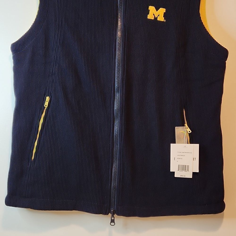Emerson Street NCAA Michigan Wolverines Josie Reversible Vest Men's Med NWT NEW - Picture 4 of 15